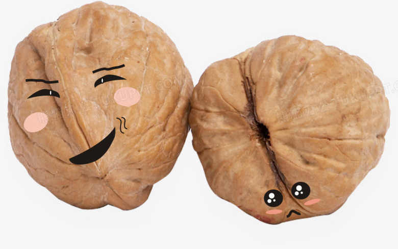 偷笑害羞的核桃