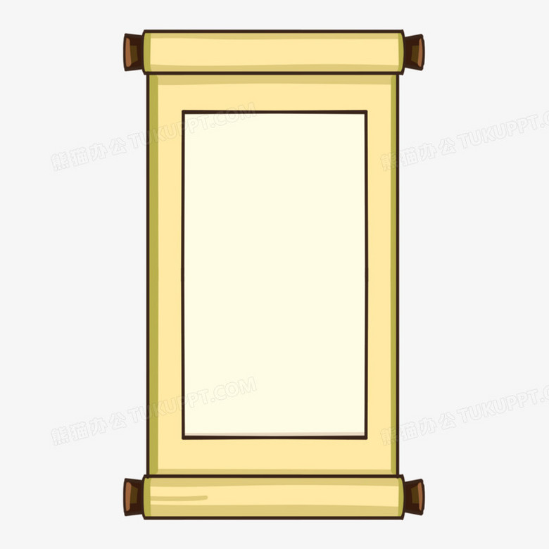 本作品全称为《卡通风竖版卷轴边框元素,使用adobe photoshop cc