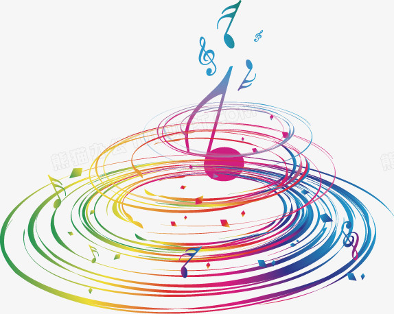 矢量手绘音乐