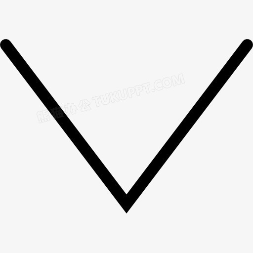 向下尖括号图标