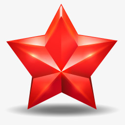 红色的五角星图标png图片素材免费下载 红色png 256 256像素 熊猫办公
