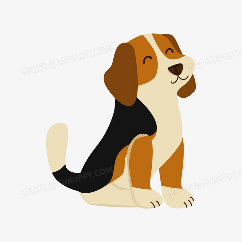 卡通手绘矢量免抠狗狗素材