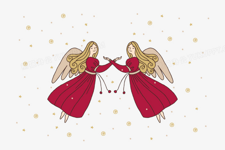 矢量双子天使
