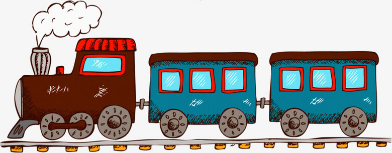 卡通火车