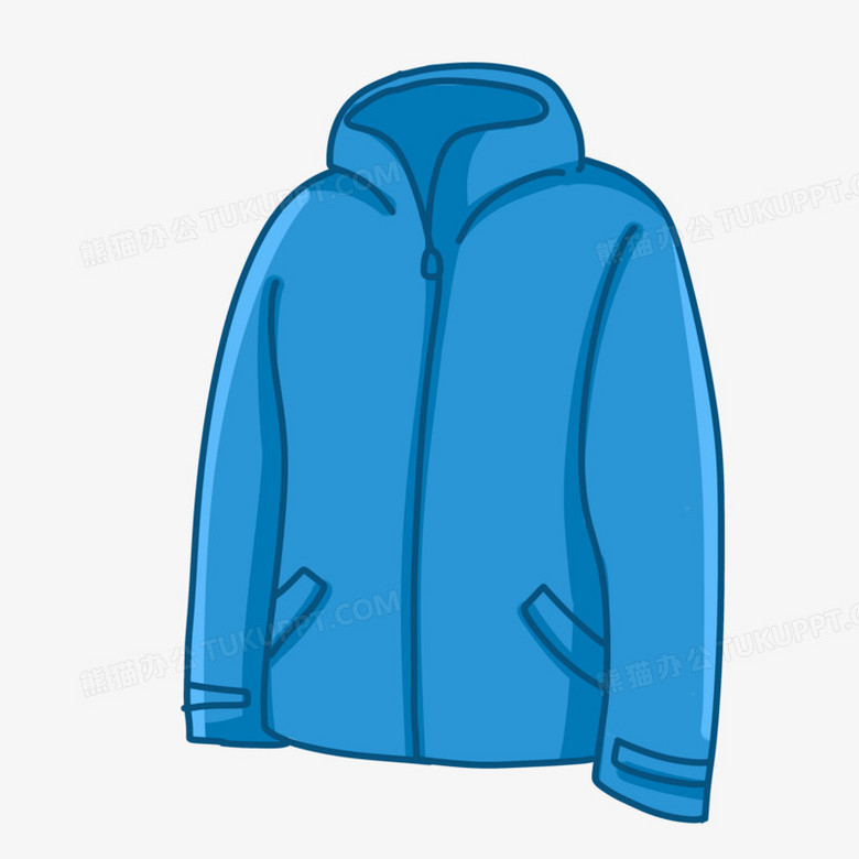 手绘卡通冬季外套免抠素材