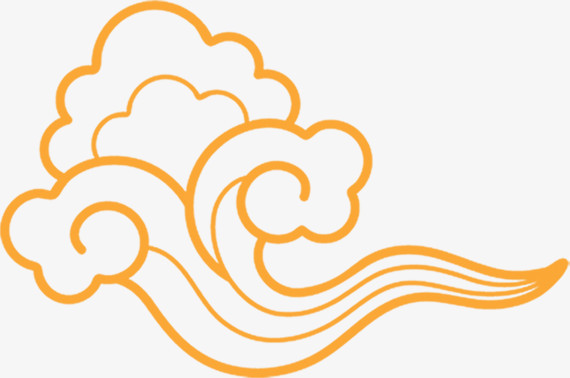 线条祥云吉祥如意