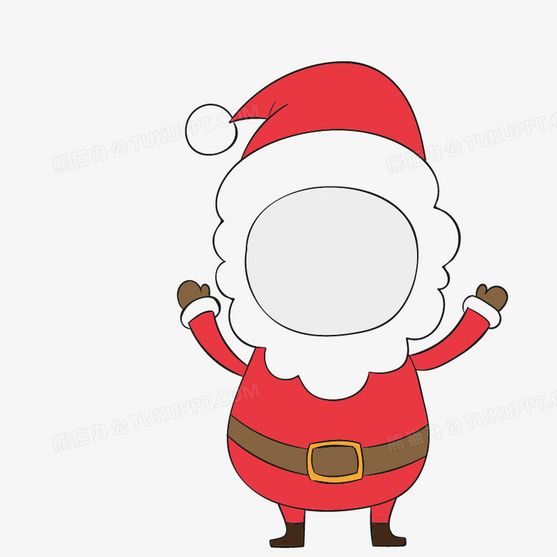 圣诞老人雪人大头贴