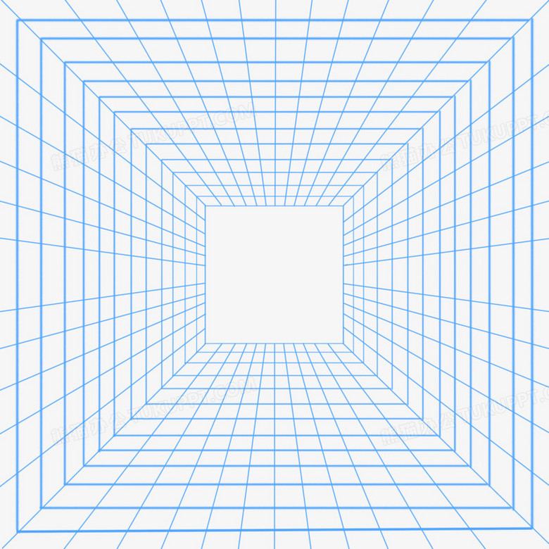 蓝色透视网格免抠纹理元素png图片素材下载_纹理png_熊猫办公