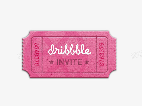 分层粉红色票根png图片素材下载_票根png_熊猫办公