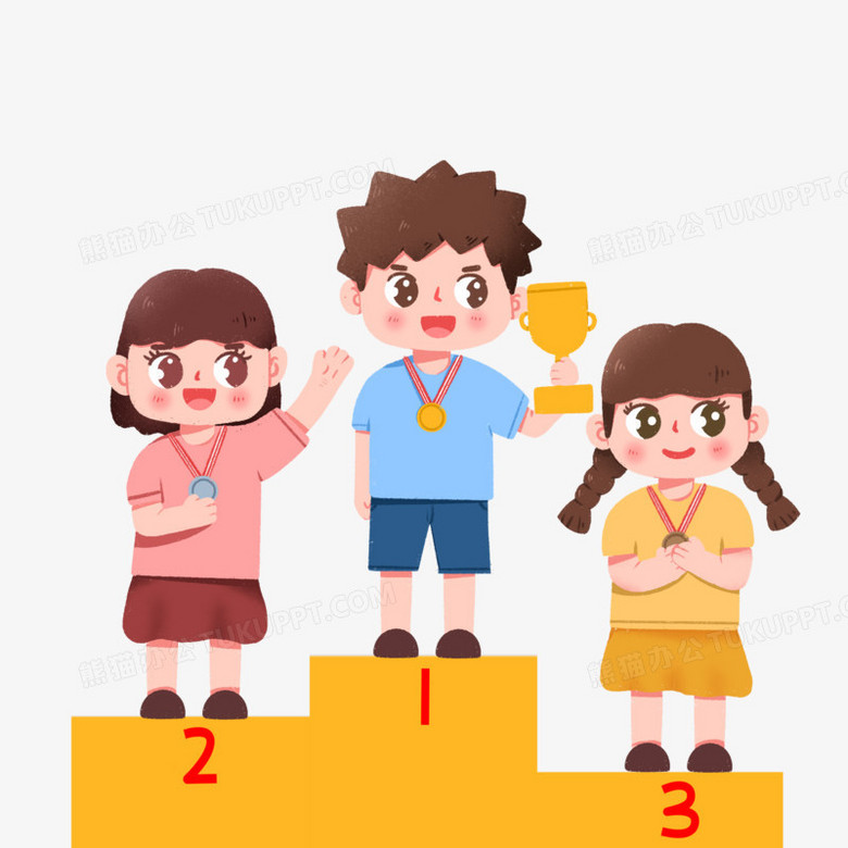 本作品全称为《卡通手绘小孩比赛颁奖现场元素》,由迷南文化传媒(上海