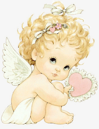 卡通手绘天使小女孩