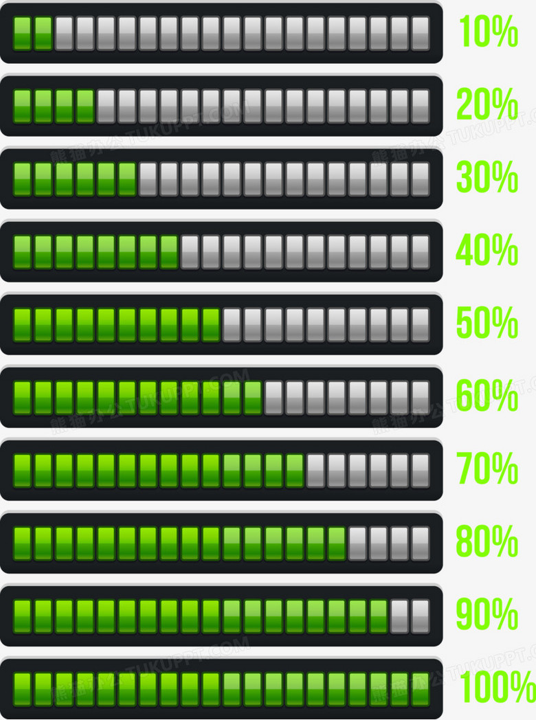 网页精美矢量进度条png图片素材下载_网页png_熊猫办公