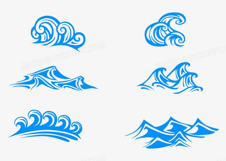 波浪PNG图片素材下载_波浪PNG_熊猫办公