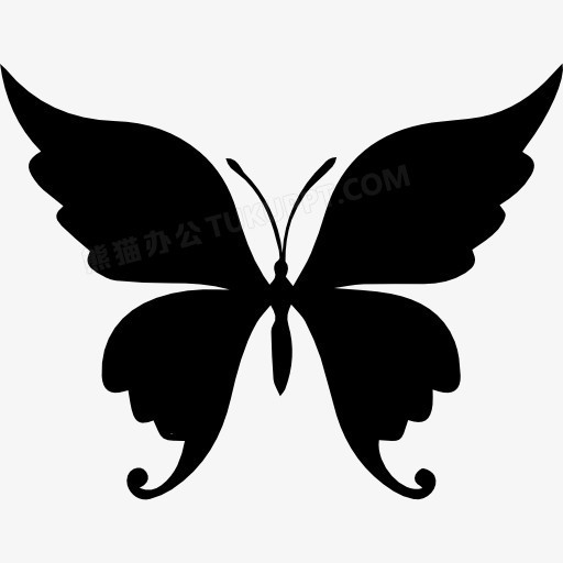 蝴蝶美丽的形状图标