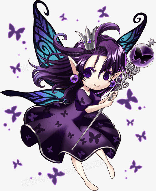 紫色翅膀精灵