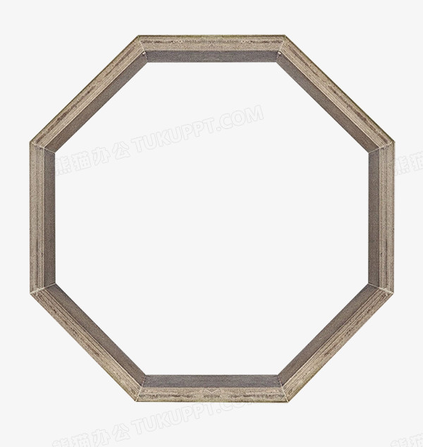 八边形木质边框背景