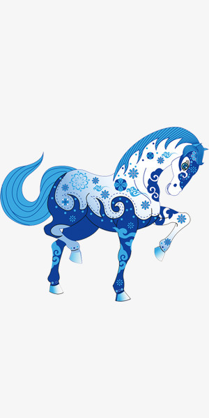 马创意元素》,在整个配色上使用多种色彩作为基础色调,设计了一个