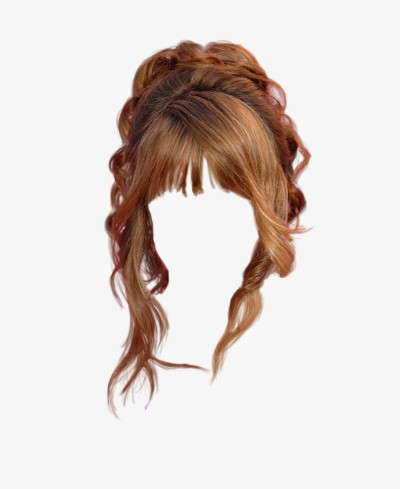 洋气卷发假发素材免抠