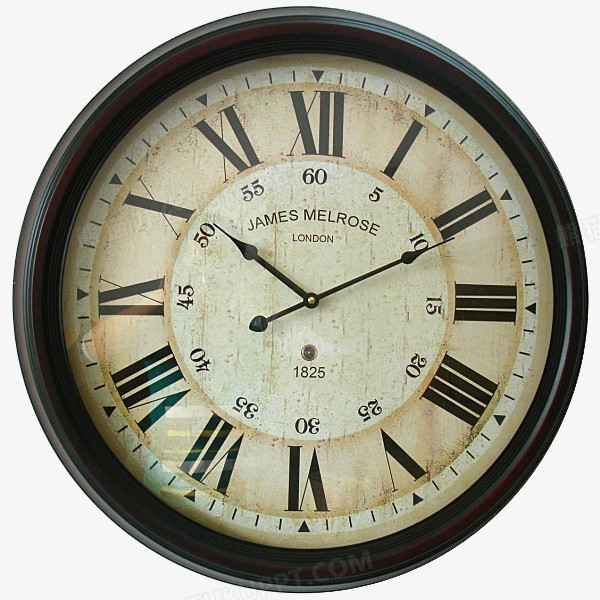 中式复古外贸金属挂钟png图片素材下载_金属png_熊猫办公