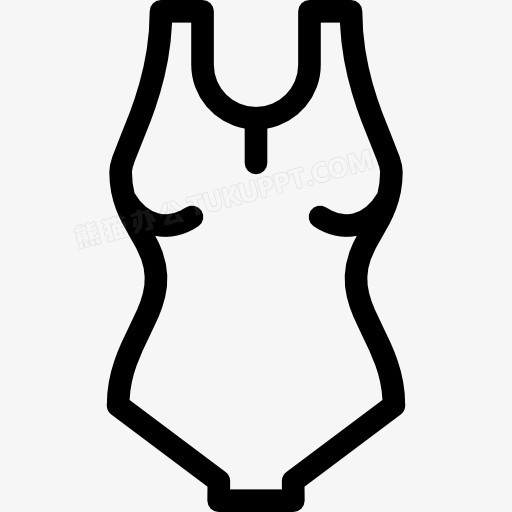 本作品内容为游泳衣图标,   