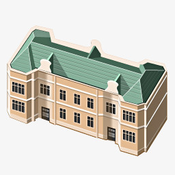 学校房子3d House Iconspng图片素材免费下载 学校png 256 256像素 熊猫办公