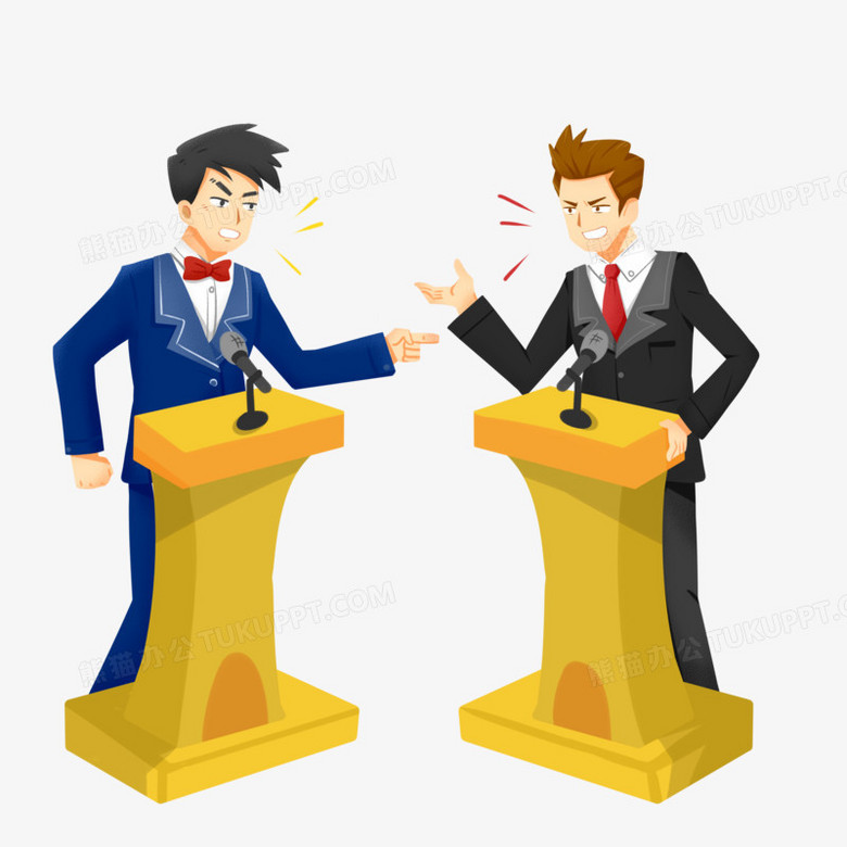 本作品全称为《彩色卡通手绘大学生辩论赛创意元素》,使用 adobe