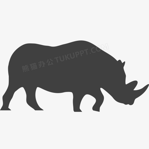 黑犀牛濒危犀牛犀牛vectortown濒危物种png图片素材下载