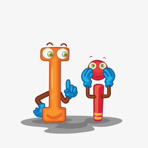 作品全称为《彩色卡通风大小写字母i创意艺术字素材》,使用 adobe