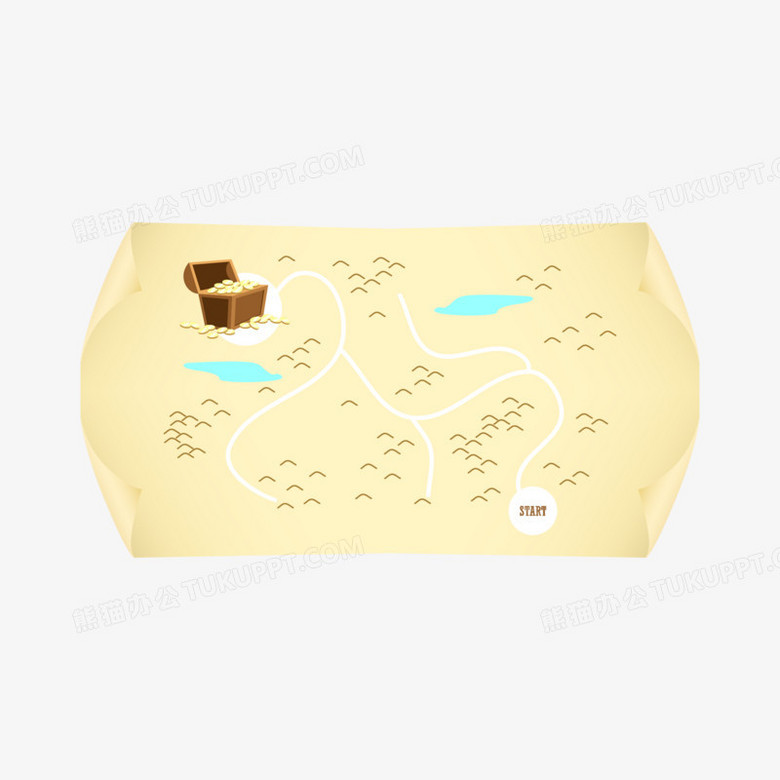 寻宝藏宝图元素》,由迷南文化传媒(上海)有限公司设计师杨丹于2021年