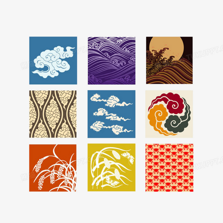 几款装饰图案PNG图片素材下载_装饰图案PNG_熊猫办公