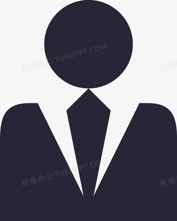 本作品全称为《简约风紫色主管图标创意元素》,在整个配色上使用紫色