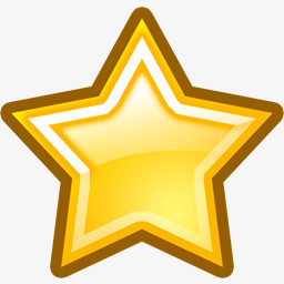 黄色五角星卡通图标png图片素材下载_卡通png_熊猫办公