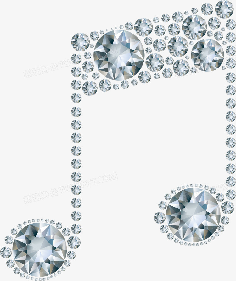 矢量钻石音乐符号PNG图片素材下载_符号PNG_熊猫办公