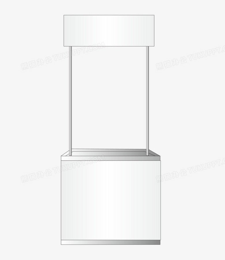 本作品全称为《卡通白色展示促销柜创意元素》,使用adobe illustrator