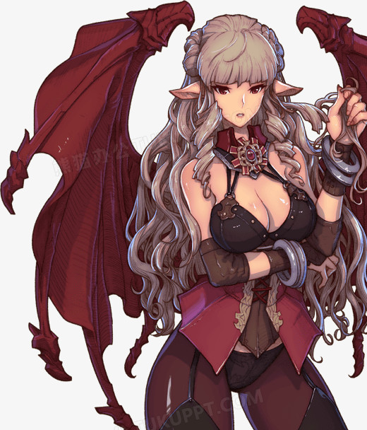 卡通恶魔西大胸美女