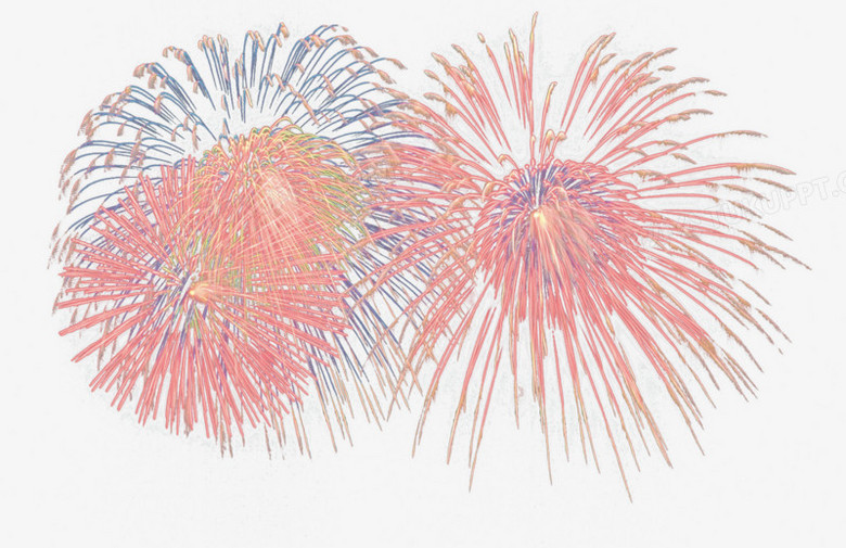 粉红色的烟花高清背景素材