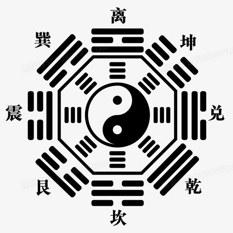 手绘矢量简约五行图标素材