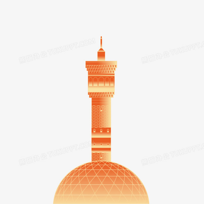 矢量乌鲁木齐大巴扎建筑素材