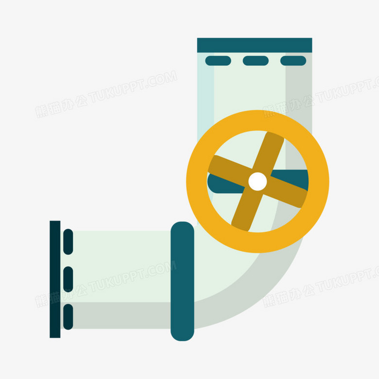 手绘水管道素材