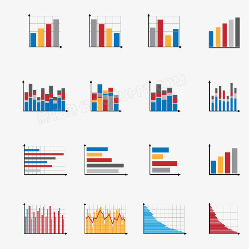 柱状图PNG图片素材下载_柱状PNG_熊猫办公