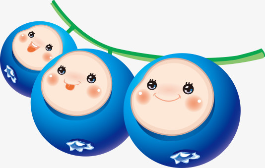 本作品全称为《蓝色卡通风3个可爱的蓝莓笑脸创意元素》,使用adobe