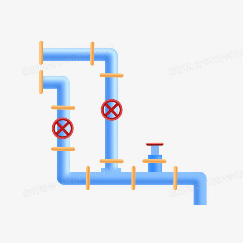 卡通手绘管道元素