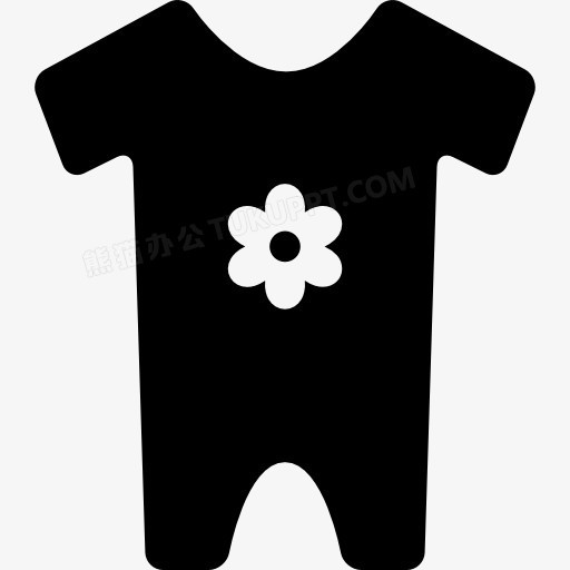 婴儿的衣服图标
