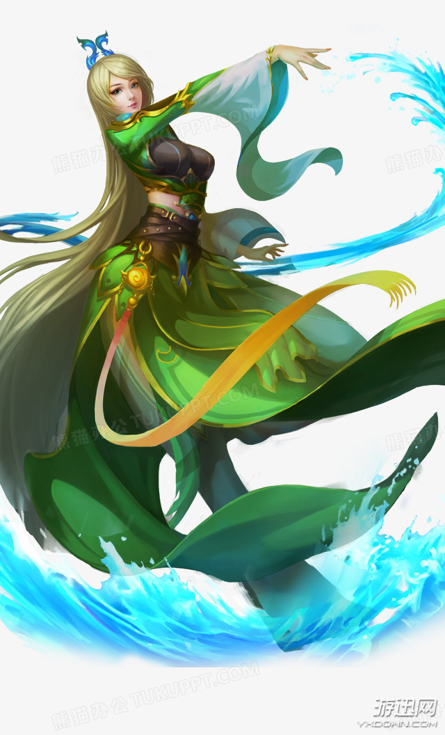 卡通水系魔法少女