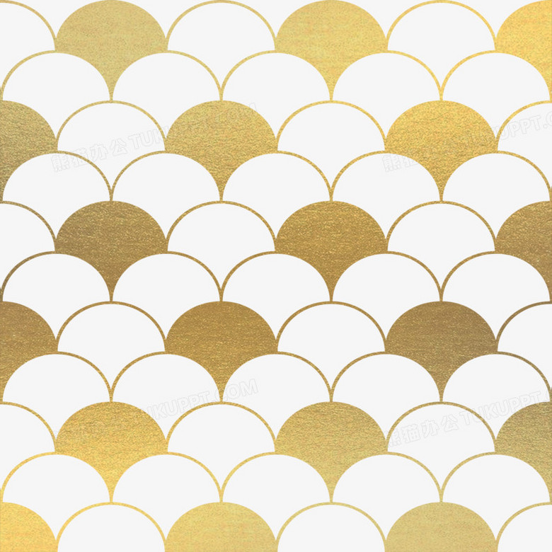 金色鱼鳞纹纹理素材
