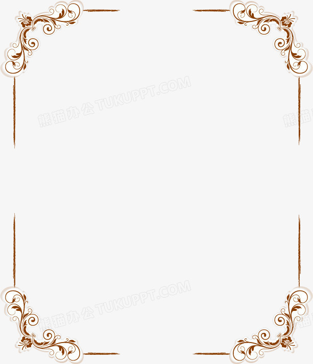 矢量欧式花纹边框