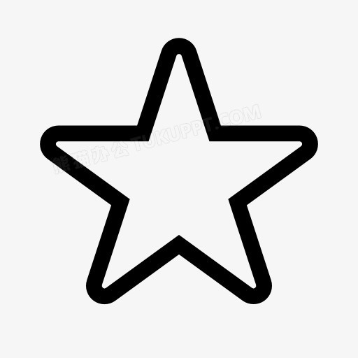 空心五角星图案