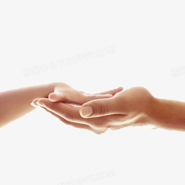 本作品全称为《棕色简约风大手捧着小手温馨画面元素