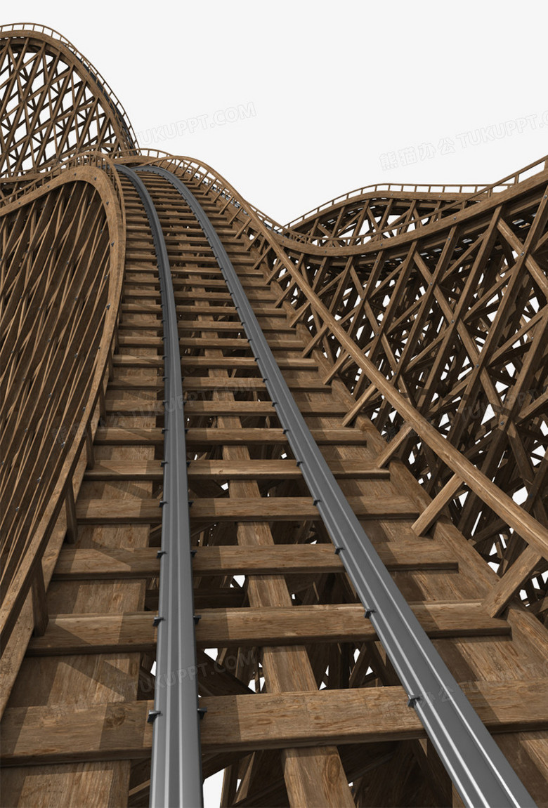 游乐场过山车轨道