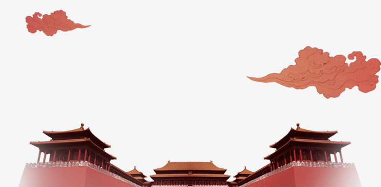 手绘故宫外貌png图片素材下载_故宫手绘png_熊猫办公